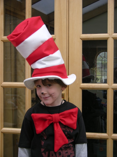 Cat in the Hat with bowtie